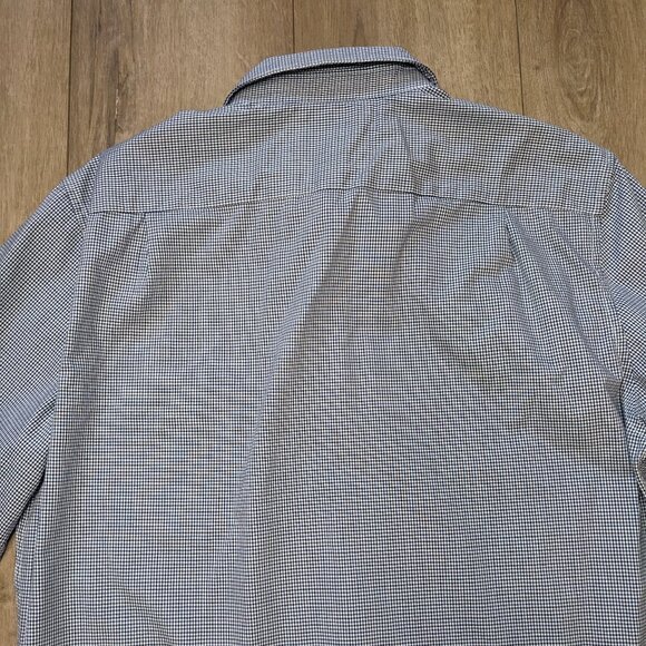 Lacoste Men's Regular Fit Twill Checkered Collared Button Down Shirt M/L - Picture 11 of 11